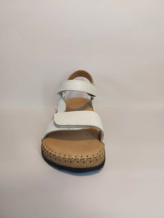 Leather Women's Anatomic White Sandals