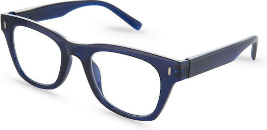 Nordic Vision Damen Lesebrillen +3.50 in Hellblau Farbe