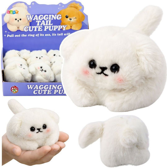 Lean Toys Plush Puppy with Sound 9 cm