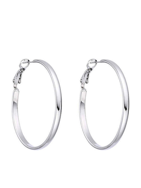 Asimi Body Piercing Earrings Hoops Steel with Stones