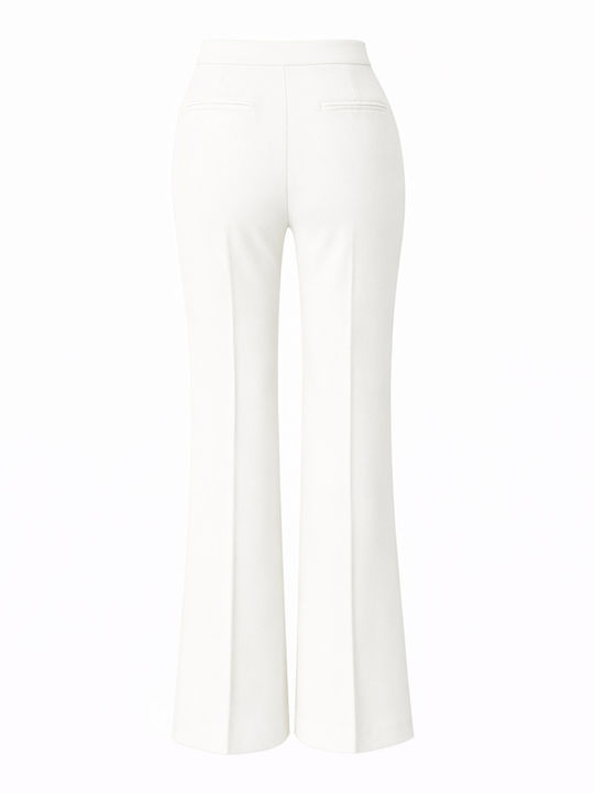 Damen Stoffhose Weiß Weiß MML26-01-03-003-Weiß
