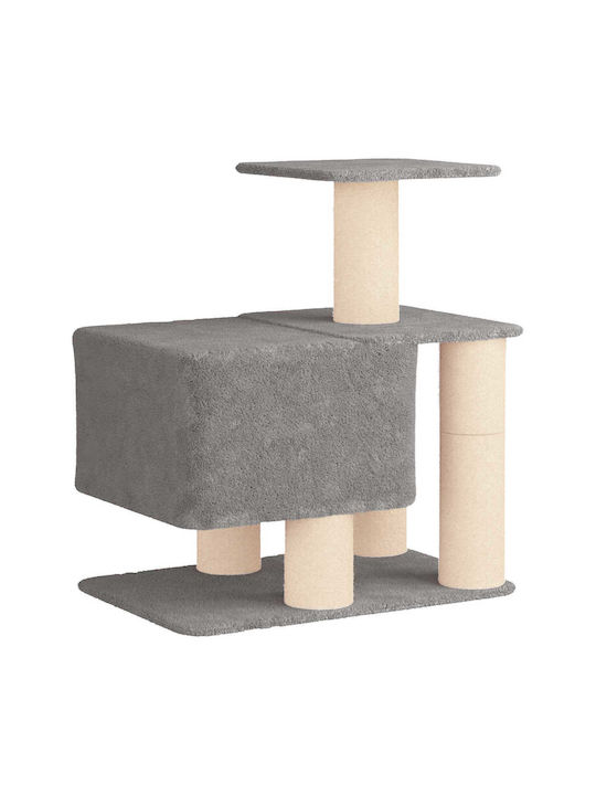 vidaXL Scratching Post Cat Tree Gray 93x74x96 cm