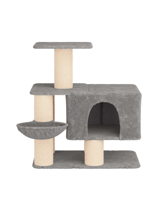vidaXL Scratching Post Cat Tree Gray 93x74x96 cm