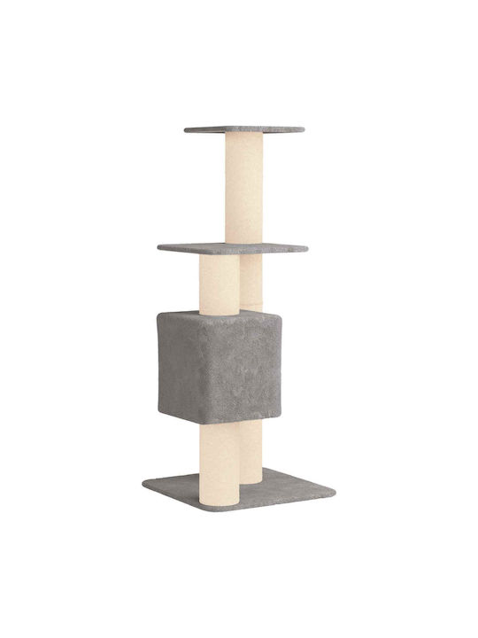 vidaXL Scratching Post Cat Tree Gray 65x71x137cm