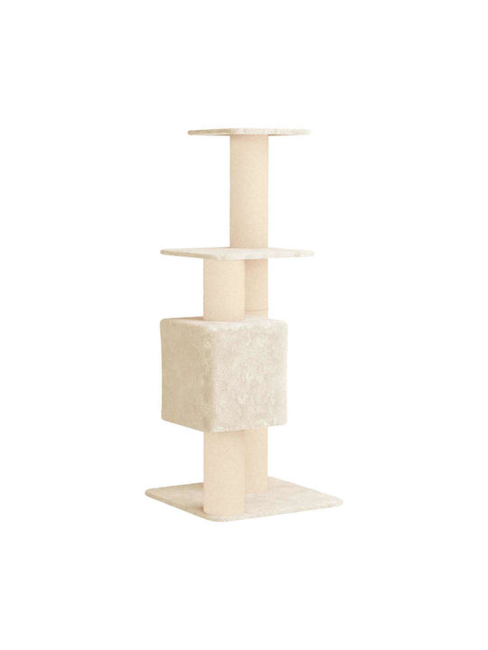 vidaXL Scratching Post Cat Tree Beige 65x71x137cm