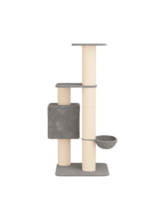 vidaXL Scratching Post Cat Tree Gray 65x71x137cm