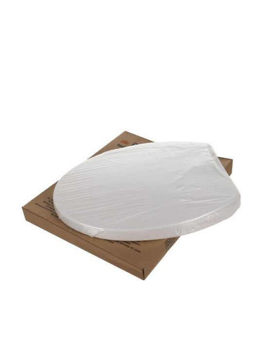 Ruhhy Capac WC Închidere Lentă Plastic 37x44cm Gri