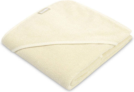 Sensillo Baby-Badetuch mit Kapuze Beige 100x100cm
