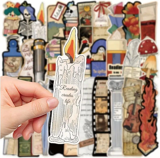 Set 30 Semne De Carte Din Carton Pentru Pasionați De Lectură Stil Vintage Multicolor Bej 15 X 4 Cm