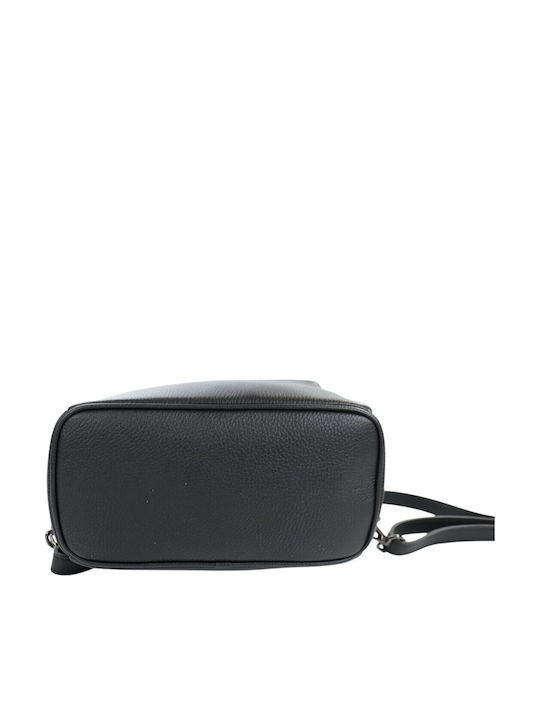 Damentasche aus Leder Rucksack Handtasche Schwarz