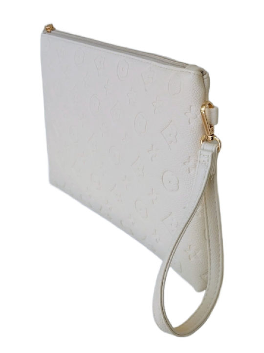 Leather Women's Envelope Beige