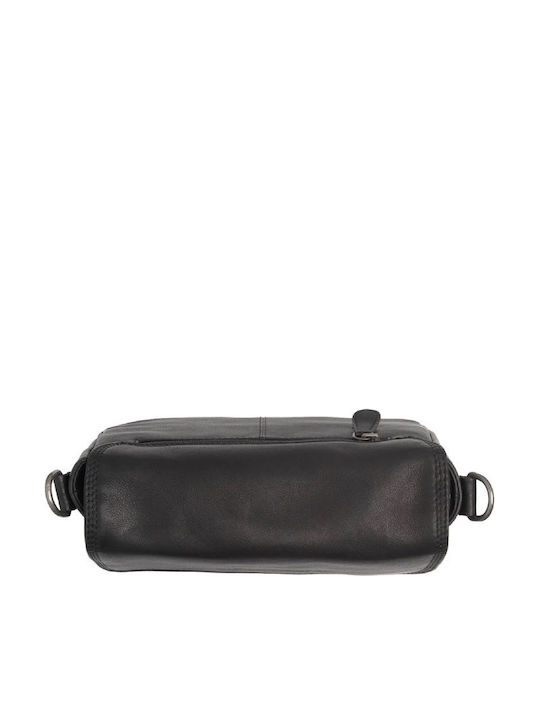 Leather Women's Crossbody Shoulder Handbag Black