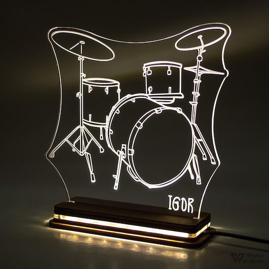 World of Wood Φωτιστικό Ντραμς LED