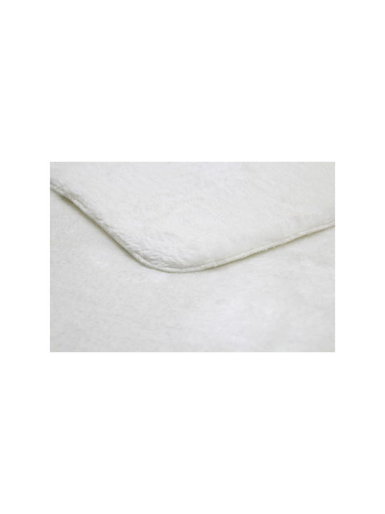 SteweHome Αντιολισθητικό Χαλί Ορθογώνιο Λευκό 100x290cm