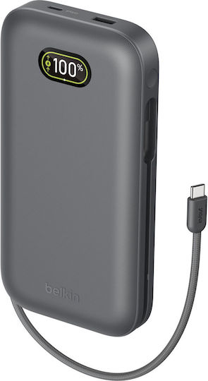 Belkin UltraCharge Pro Power Bank 27000mAh 240W με Θύρα USB-A και Θύρα USB-C Μαύρο
