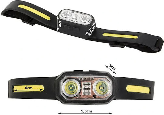 Verk Group Rechargeable LED Head Flashlight IPX6