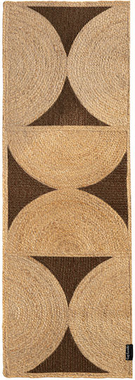 Guy Laroche Mirage Wohnzimmer Teppich Sommer aus Jute Choco 70x200cm