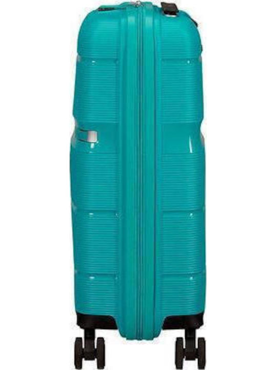 American Tourister Linex Spinner Cabin Travel Suitcase Turquoise Height 55cm