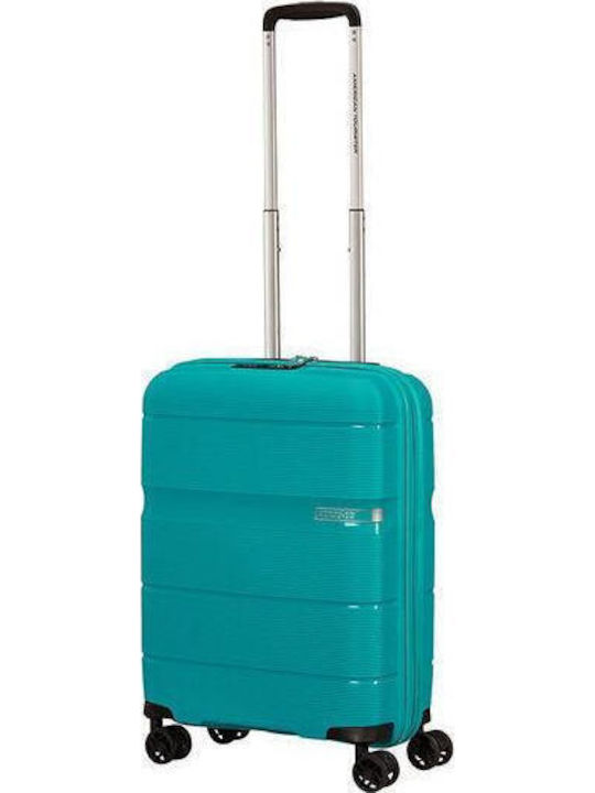 American Tourister Linex Spinner Cabin Travel Suitcase Turquoise Height 55cm