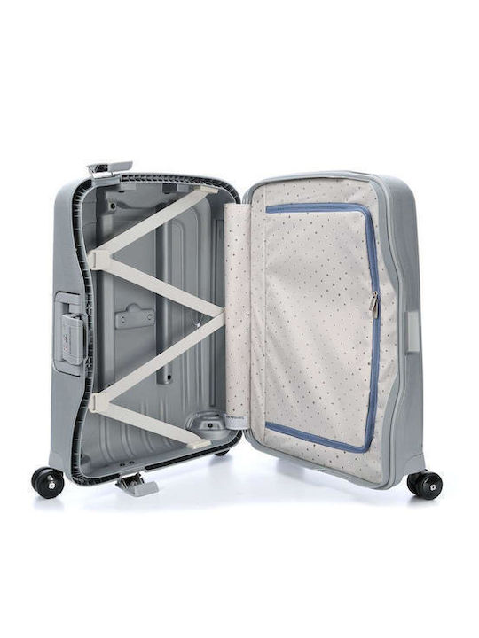Samsonite S'cure Spinner Καμπίνας Ασημί