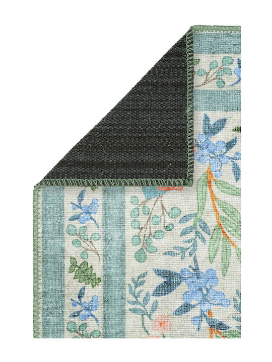 SteweHome Rectangular Kitchen Mat Pink and Blue 115x160cm