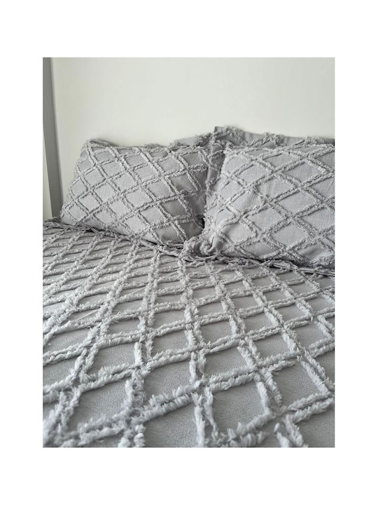 SteweHome Σετ Πάπλωμα Υπέρδιπλο 240x250εκ. Γκρι
