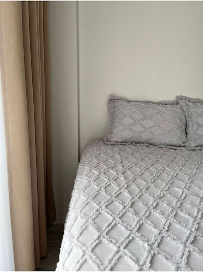 SteweHome Set Double Quilt 240x250cm Gray