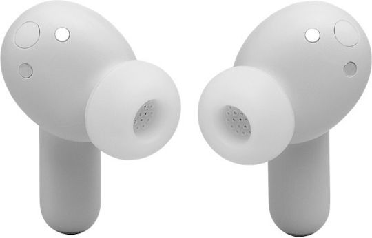 JBL Live Beam 4 In-ear Bluetooth Handsfree Ακουστικά με Αντοχή στον Ιδρώτα και Θήκη Φόρτισης Ασημί