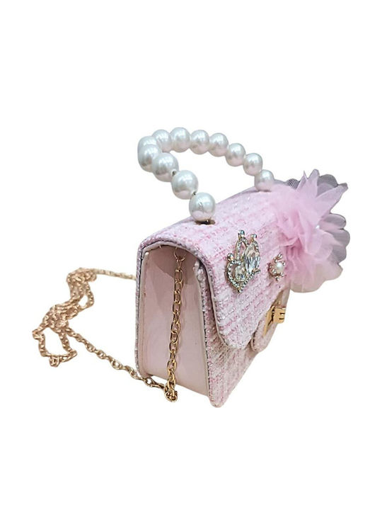 Geantă De Umăr Roz Pentru Copii 14x10x5cm