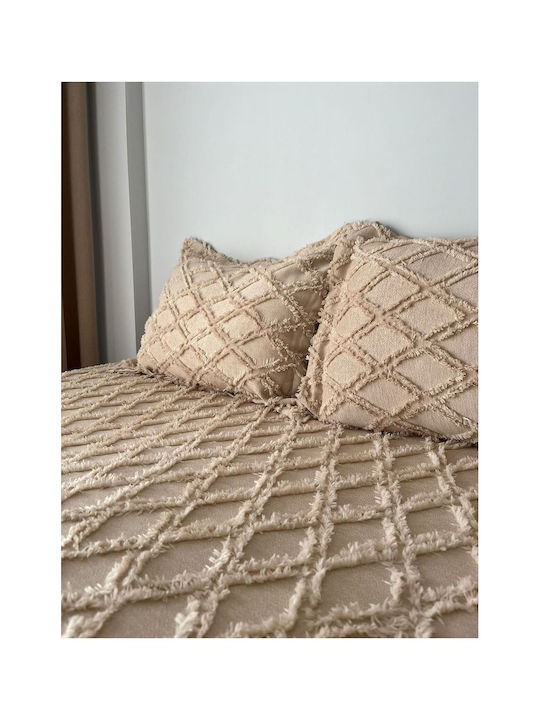 SteweHome Σετ Πάπλωμα Υπέρδιπλο 240x250εκ. Καφέ