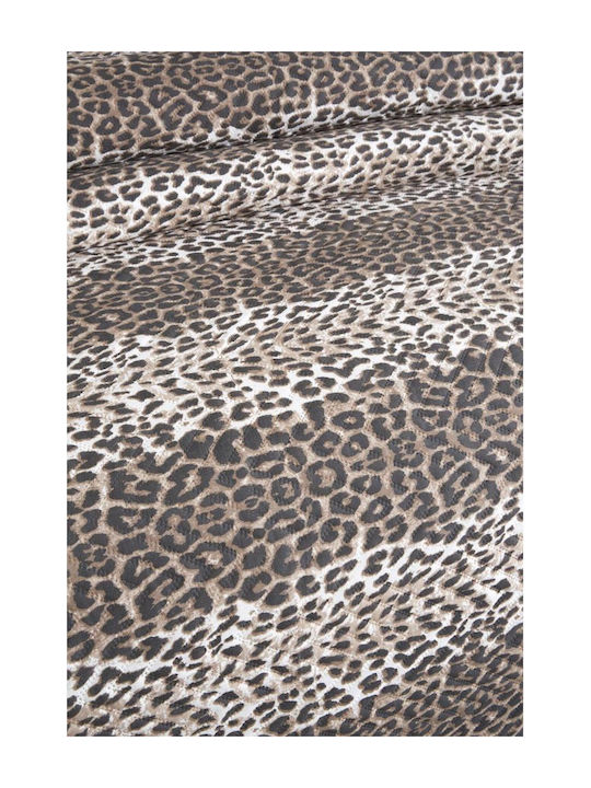 SteweHome Πάπλωμα Διπλό με Γέμιση Microfiber 200x230εκ. Καφέ