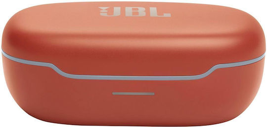 JBL Endurance Peak 3 In-ear Bluetooth Handsfree Căști cu Rezistență la Transpirație și Husă de Încărcare Portocalie
