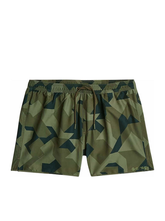 Costum de Baie Bărbați Pantaloni Scurți Multicolor Camo
