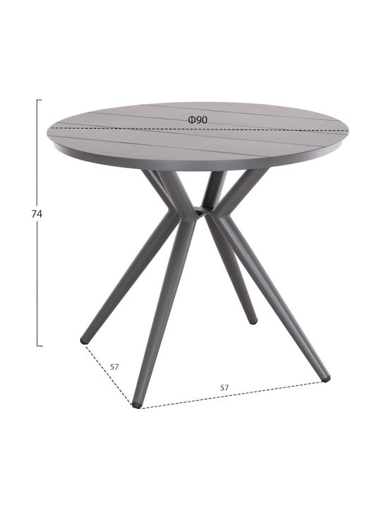 Garten- und Outdoor-Möbelsets 5 Stück Gray