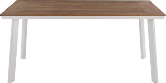 Set Dining de Exterior Taber 5 Piese Alb