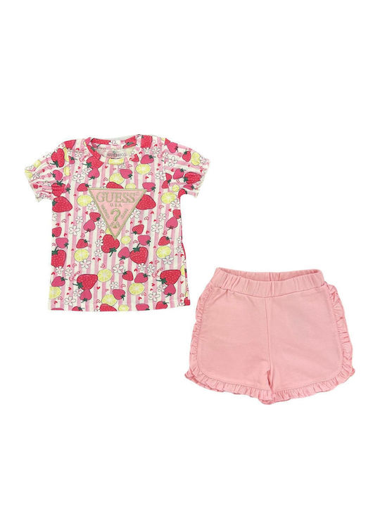 Kids Set with Shorts Summer 2pcs Strawberries