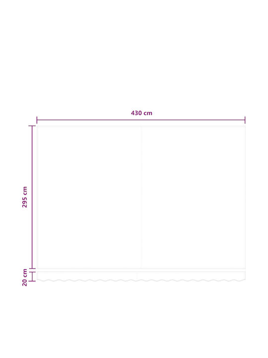 vidaXL Terrasse Zelt mit LEDs Braune 4.5x3m