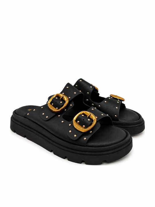 Γυναικεία Σανδάλια Flatforms Μαύρα
