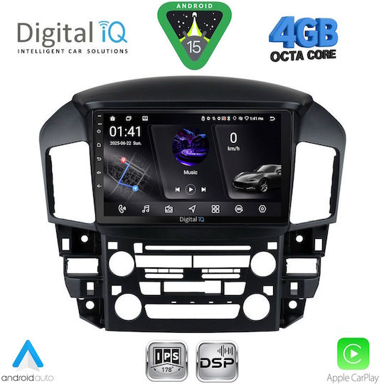 Digital IQ Ηχοσύστημα Αυτοκινήτου για Lexus RX300 1998-2003 (Bluetooth/USB/WiFi/GPS/Apple-Carplay/Android-Auto) με Οθόνη Αφής 9"