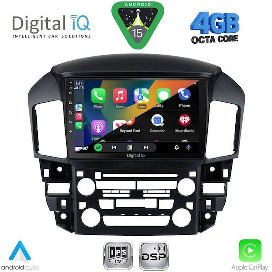 Digital IQ Ηχοσύστημα Αυτοκινήτου για Lexus RX300 1998-2003 (Bluetooth/USB/WiFi/GPS/Apple-Carplay/Android-Auto) με Οθόνη Αφής 9"