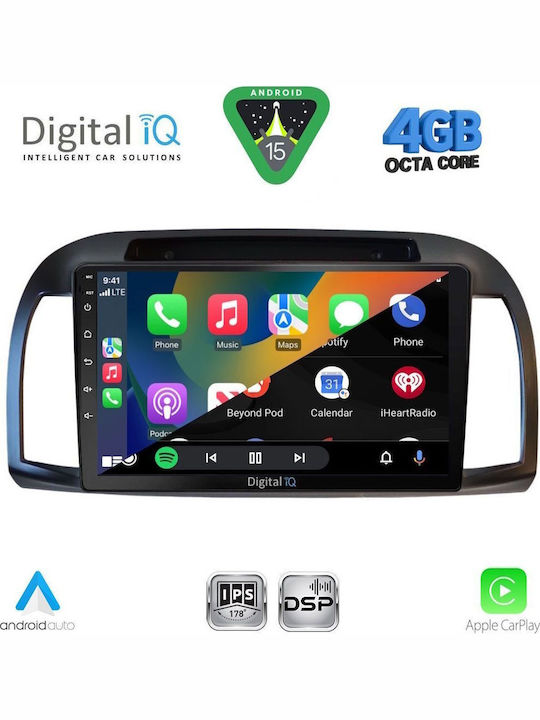 Digital IQ Car Audio System for Nissan Micra 2002-2010 Bluetooth USB WiFi GPS Apple CarPlay Android Auto with 9" Touch Screen