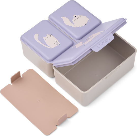 Liewood Driss Plastic Kids Food Container Lilac