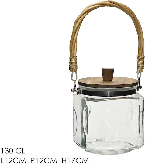 General Trade Allgemeine Verwendung Glas Vasen mit Deckel Transparent 130ml