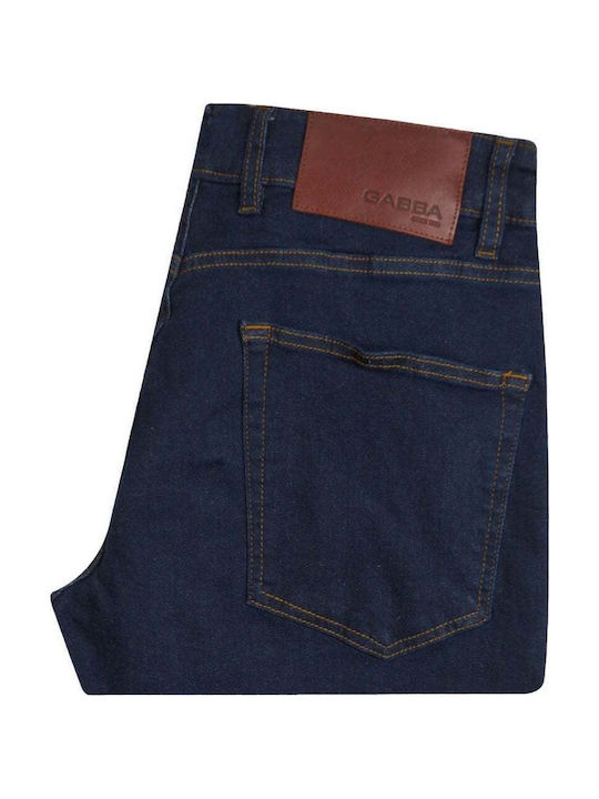 Alex Ανδρικό Παντελόνι Τζιν Ελαστικό με Relaxed Tapered Εφαρμογή Μπλε