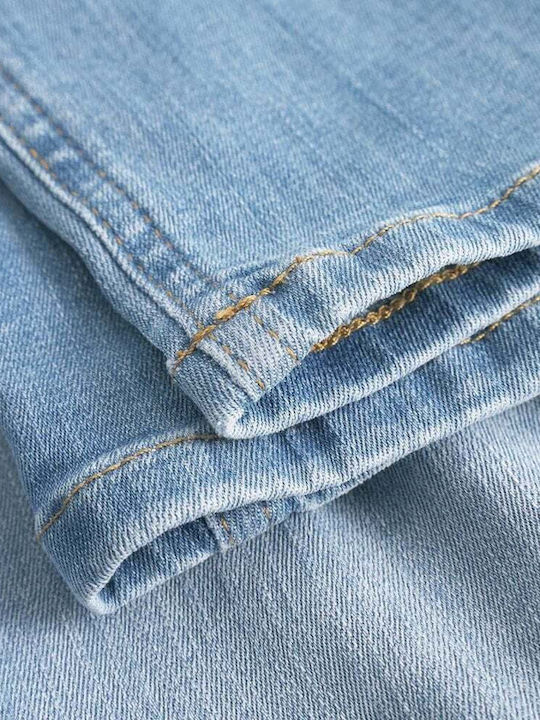 Men's Jeans Pants with Slim Fit Light Blue