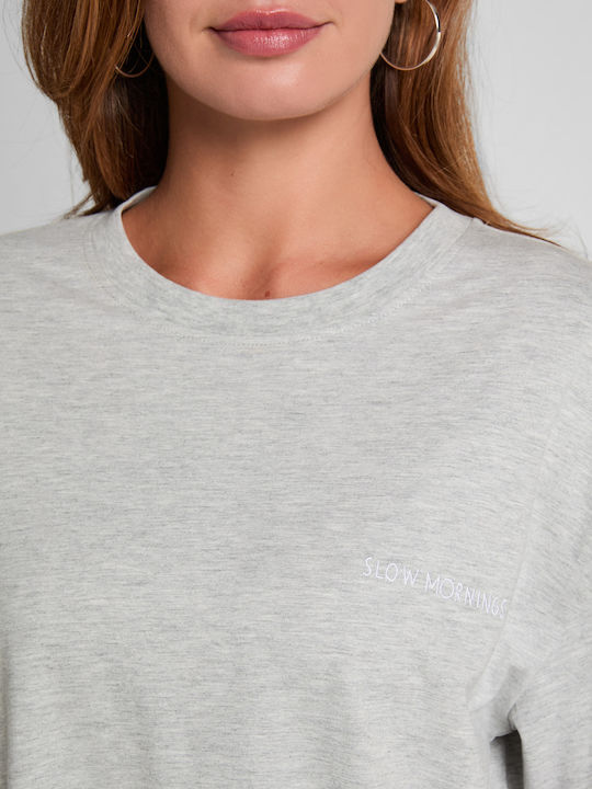 Hunkemöller Sommerliches Damen-Nachthemd Grau