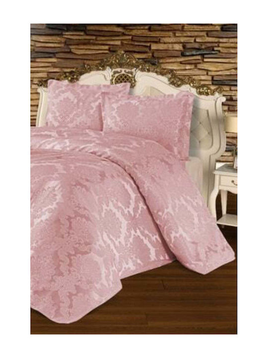 SteweHome Super-Double Bed Sheets Set 240x260cm Beige 4 Pieces