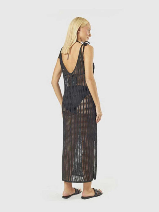 Verde Women's Maxi Beach Dress Black