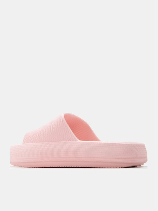 Damen Zehentrenner Mit Plattformen In Rosa Farbe