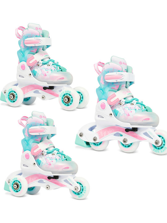 Raven Princess Quad Αυξομειούμενα Rollers Τιρκουάζ Παιδικά